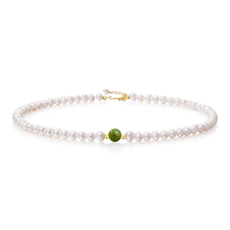 Fortune Gold Pearl Necklaces Women's-0