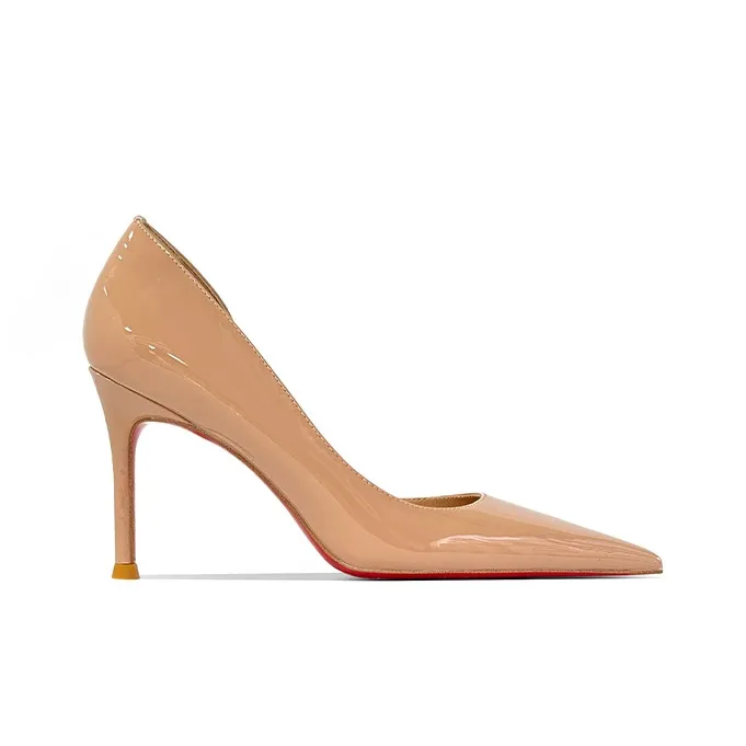 Lan Miao Slim Heel High Heels Women's Nude-4