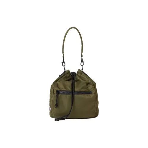 New Era Nylon Shoulder Bag Women's Olive Green