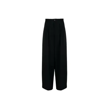 THE ROW Pleated Wide-leg Wool Trousers