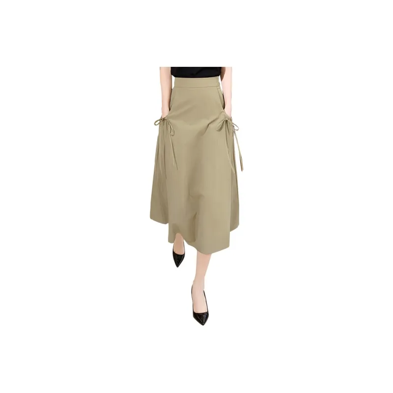 Cypress House Casual Long Skirt Women's Khaki-0