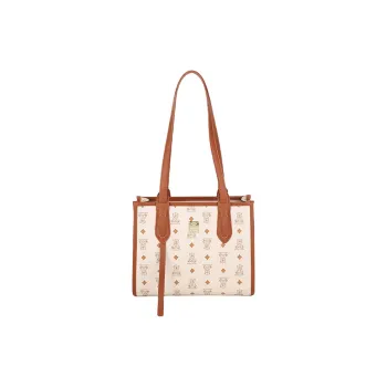 Miss Angel PU Tote Bag, Shoulder Bag Women's Ecru/Black/Brown/Pink