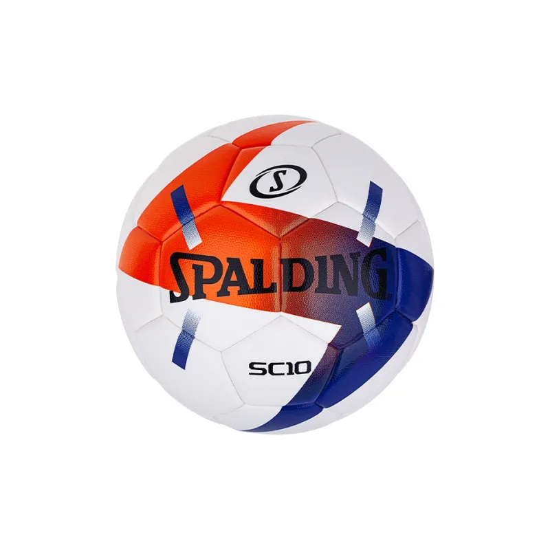 SPALDING SC10 Series Size 5 Soccer PU Seamless Thermal bonding Unisex White-0