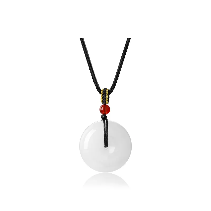 ZEGL Natural Chalcedony Necklaces Unisex-0