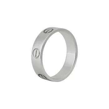 Cartier 2010s 18K White Gold Love Ring