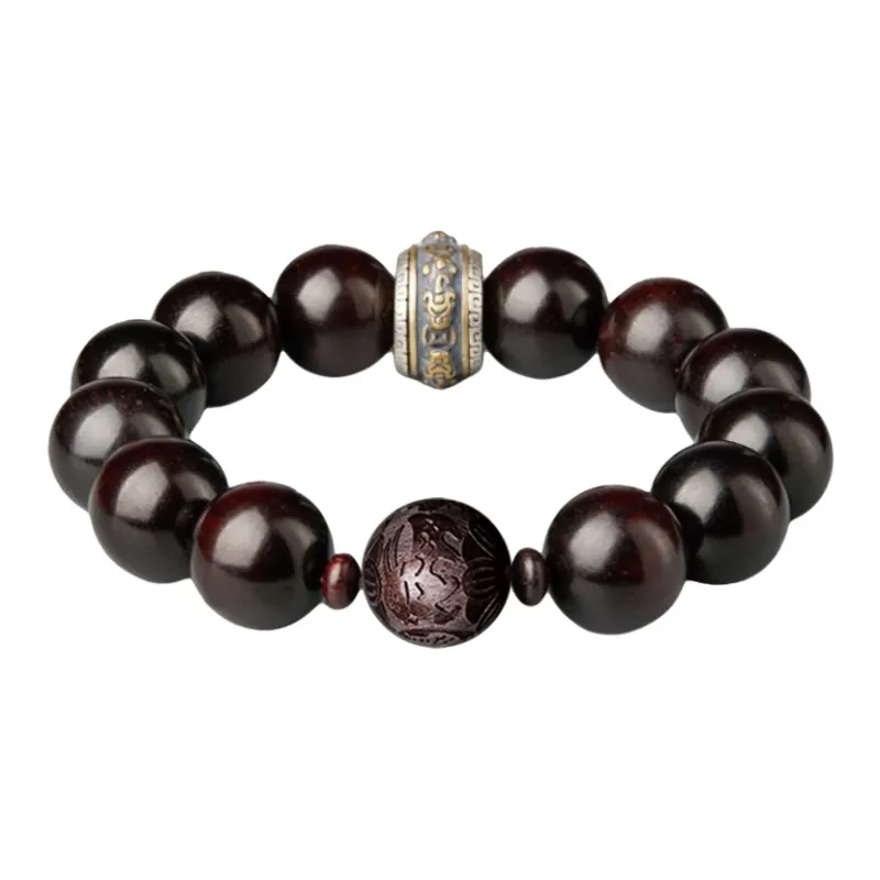 Yi Mingju Red Sandalwood Bracelets Unisex-12