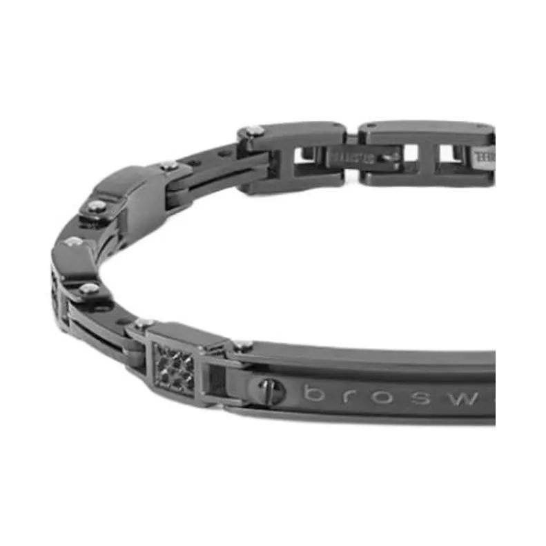 BROSWAY Faux Crystal Bracelets Women's Black-2
