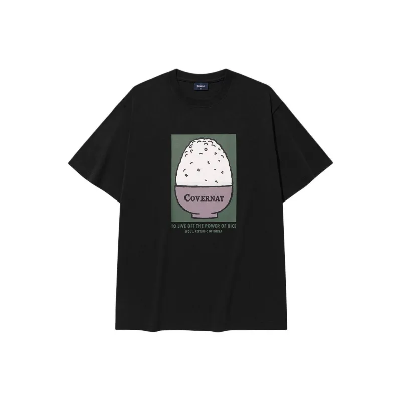 COVERNAT T Shirts Unisex Black-0