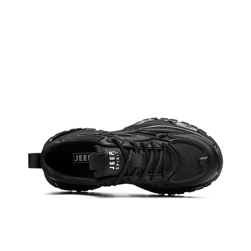 JEEP SPIRIT Darth Vader Chunky Sneakers Men Low Top Jet Black-4