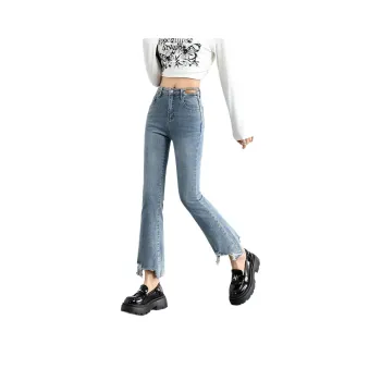 FAWENXIANGZI Jeans Women's Denim Blue