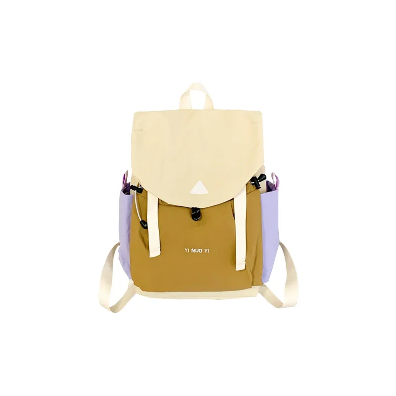 Meow In The Grass Nylon Fabric Backpack Unisex Multicolor-15