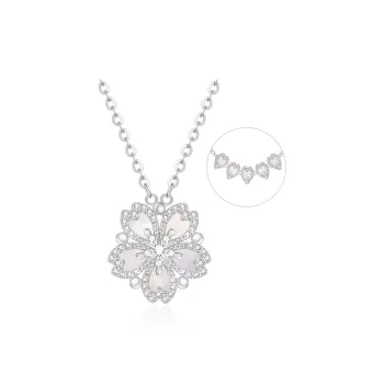 Lao Feng Xiang S925 Silver Necklaces Women's