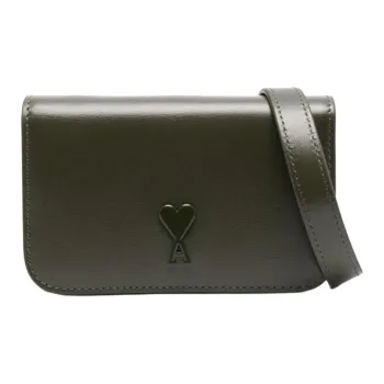 AMIPARIS Leather One Shoulder Wallet Women's Forest Green