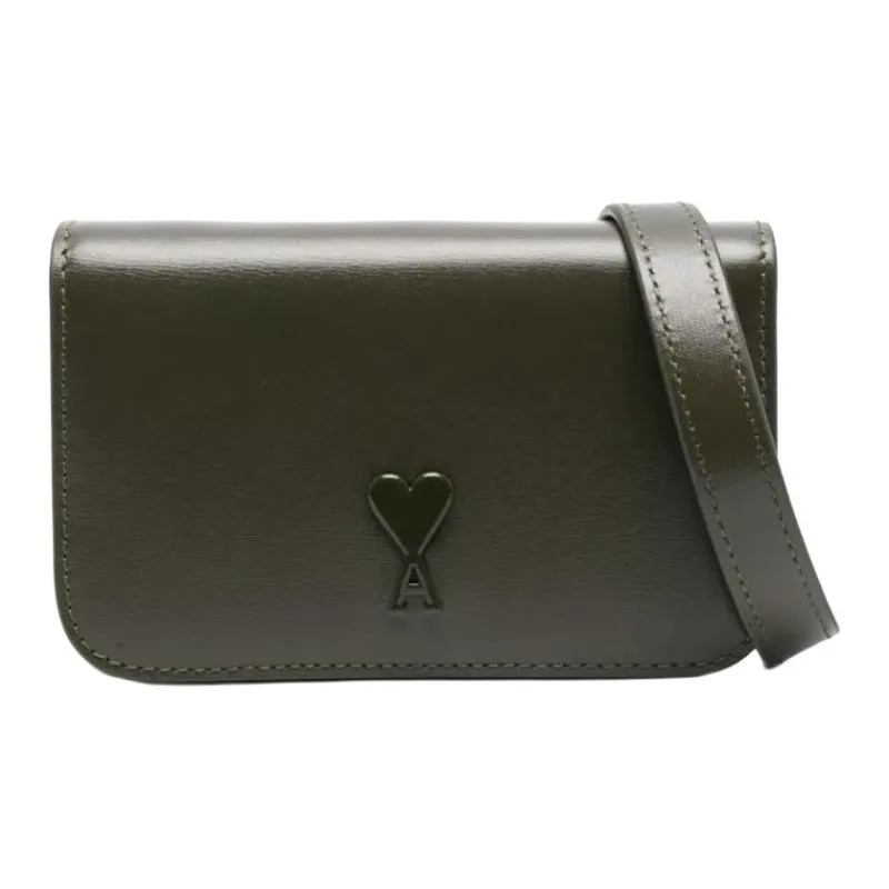 AMIPARIS Leather One Shoulder Wallet Women's Forest Green-0