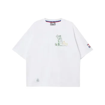 JACK&JONES JACK&JONESxnba T Shirts Men A06 Raw White