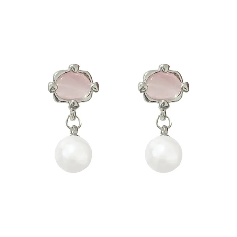 QIANFANGDAHUANGYE Zircon Earrings Women's-0