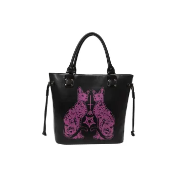 Yalu PU One Shoulder Handbag Women's White/Purple