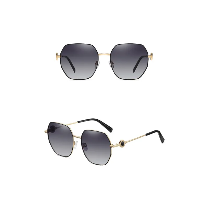 AAJF Stainless Steel Irregular Shape Sunglasses Unisex-1