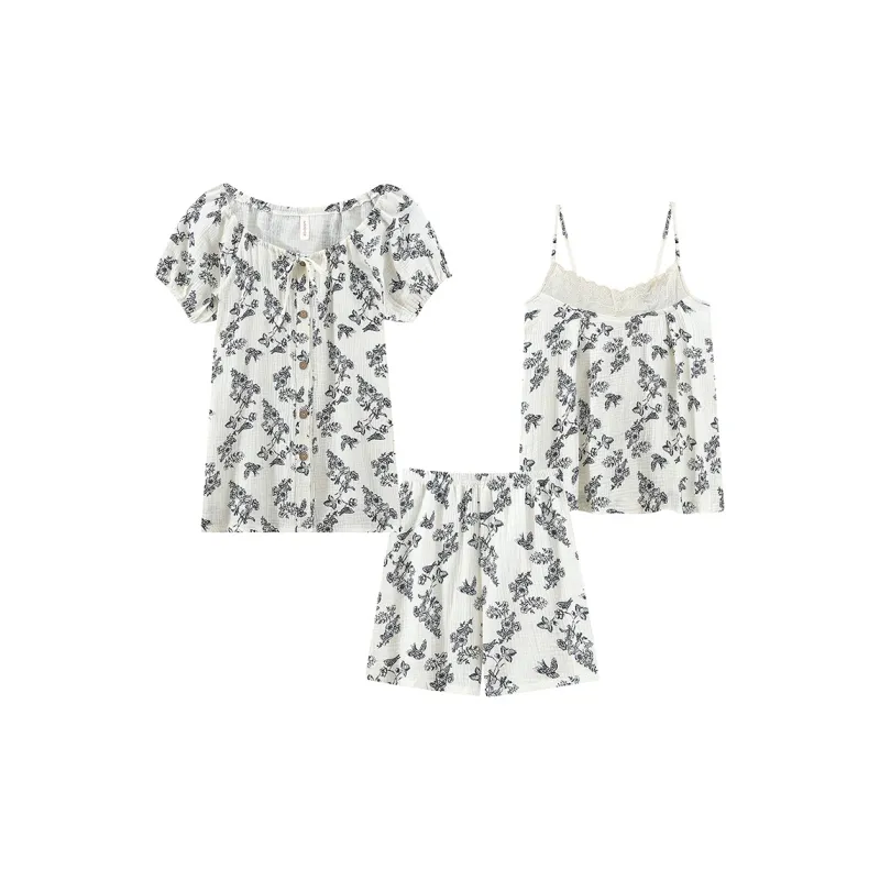 YUZHAOLIN Pajama Set Spring And Summer Women's-0