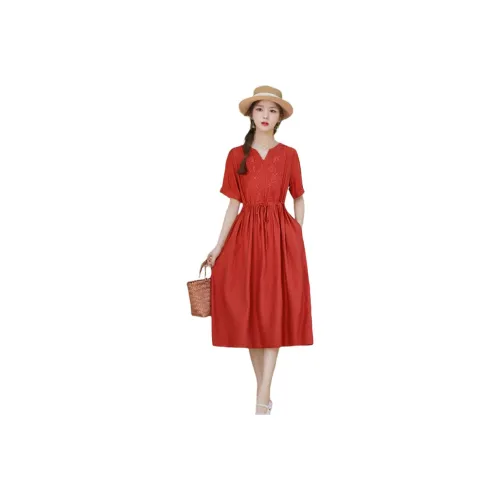 Fele.d Short Sleeved Dress Women's