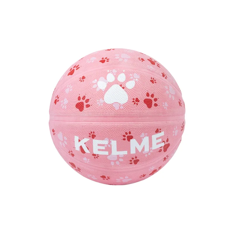 KELME Rubber Basketball Pink Size 5 Ball Training Competition Kids'-0
