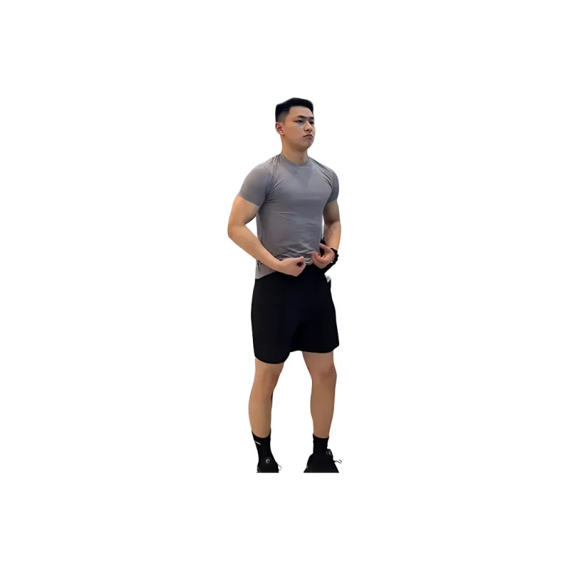 CORNILOT Casual Shorts Unisex Phantom Black-1