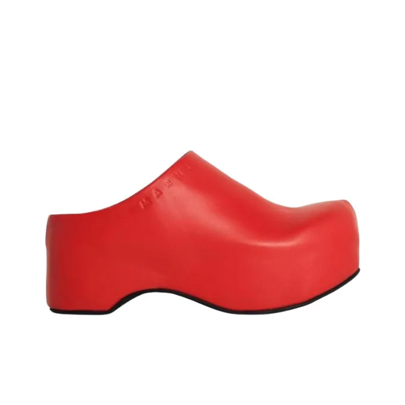 MARNI Logo Embossed Slip On Clogs-1