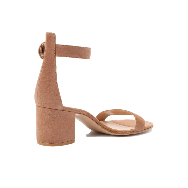 GIANVITO ROSSI Versilia One Strap Sandals 6cm Women's Pink-3