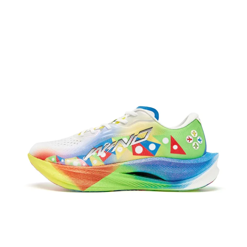 QIAODAN Strong Wind 3.0 Running Shoes Men Low Top Jordan White, Neon Green-0