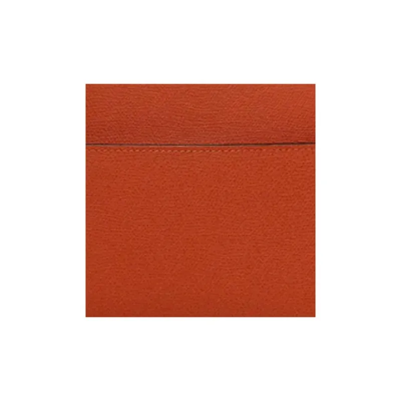 Valextra Serie S Cow Leather Shoulder Bag, Crossbody Bag, Handbag Medium Size Women's Citrus Orange-5