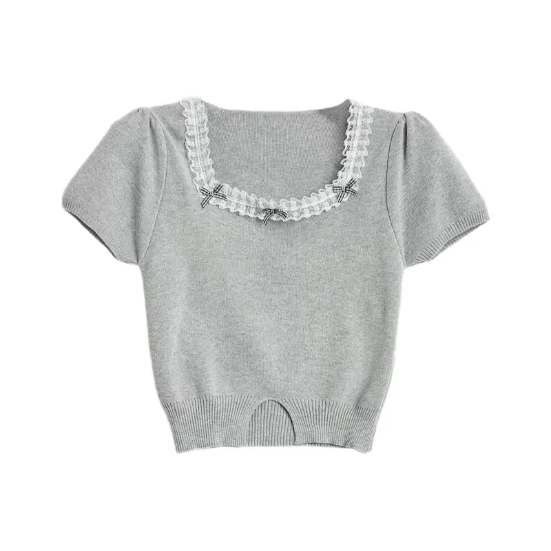 ABBY GODDESS T Shirts Women's Gray-0