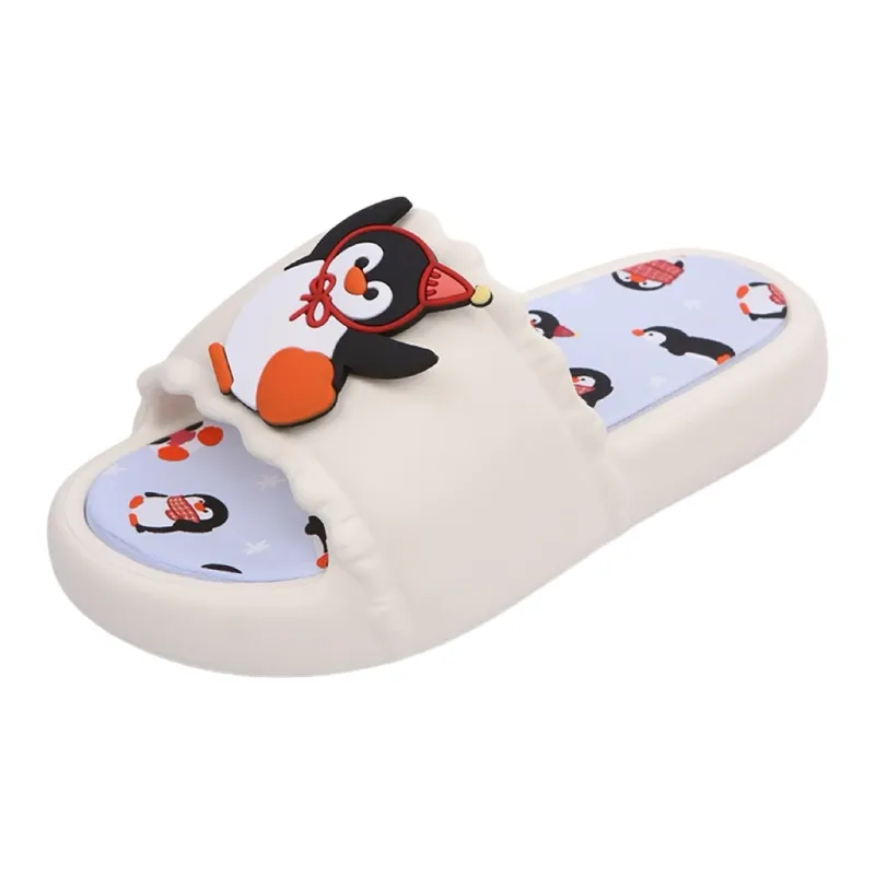 Thin Strips Slippers Women's, Black-6