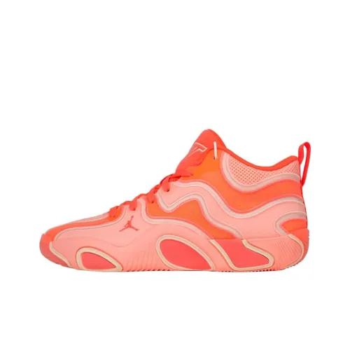 Jordan Tatum 3 Anti Slip Wear Resistant Mid Top Basketball Shoes Men
s Pink
