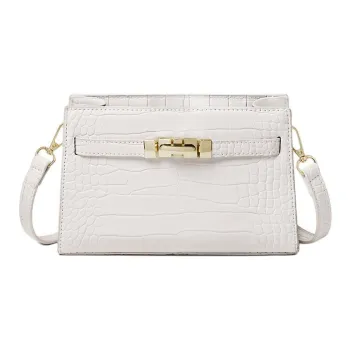 15 MINS Synthetic Leather Underarm Shoulder Bag Women's Black/Cream White/Angora Red