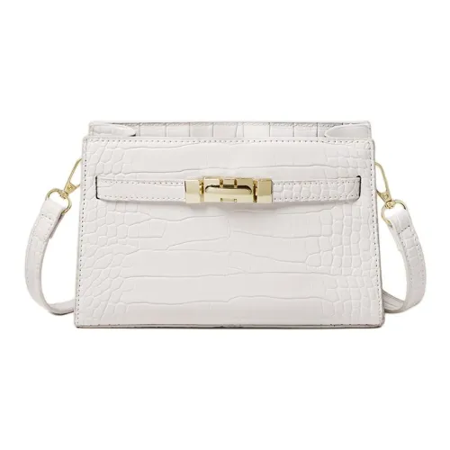 15 MINS Synthetic Leather Underarm Shoulder Bag Women's Black/Cream White/Angora Red
