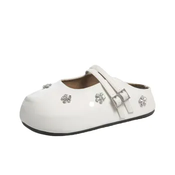 Alxnan Rubber Sole Slip Resistant Closed Toe Slippers Women's Box