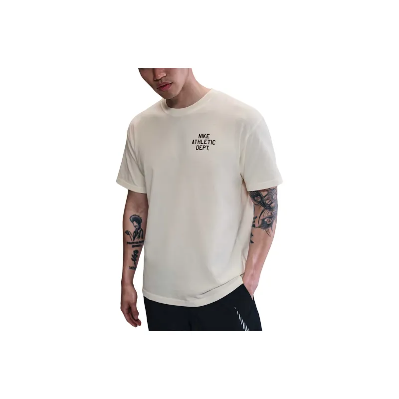 Nike T Shirt Men's Light Ivory White-0