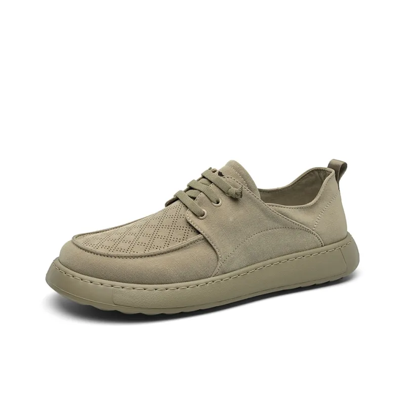 SEPTWOLVES Men's Casual Shoes Men Low Top Khaki/Gray-2