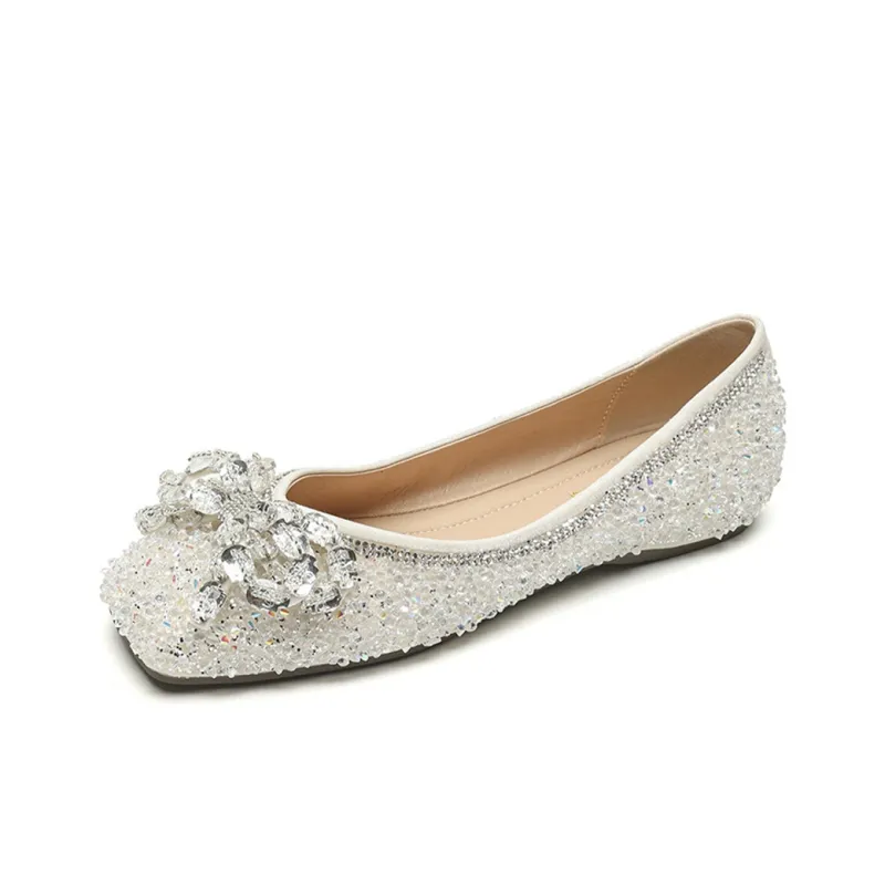 Lanza Casual Single Shoes 1cm Women's Ecru-0