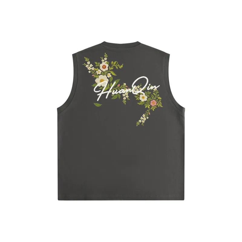 HUANQIU Tank Tops Unisex-16