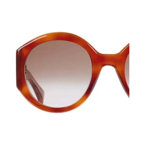 GUCCI Acetate Round Sunglasses Unisex Tortoiseshell-2