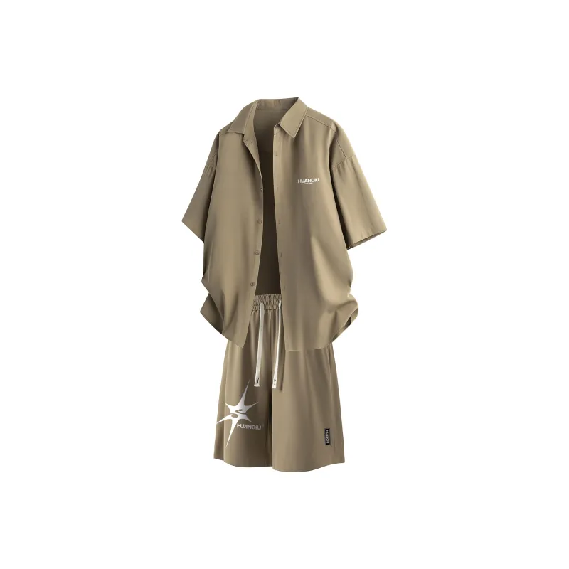 HUANQIU Shirt Matching Set Unisex-15