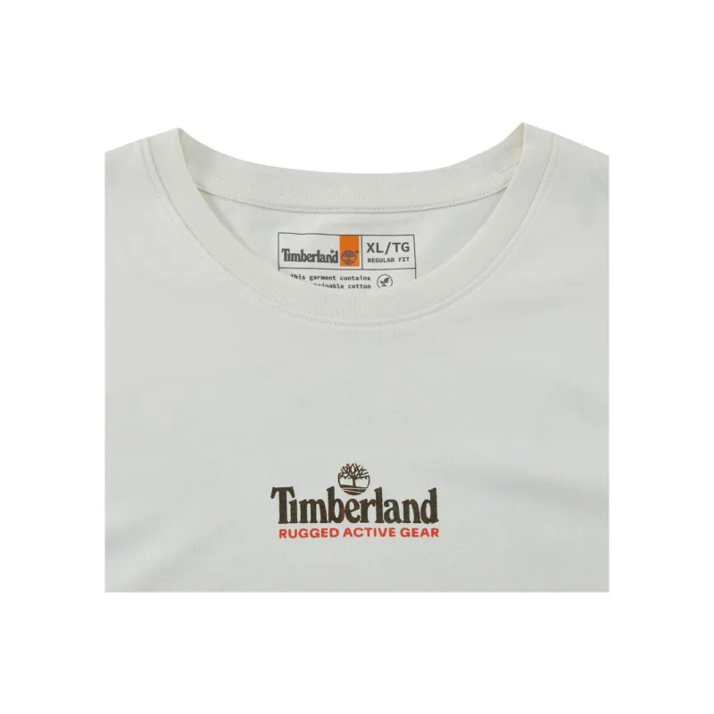 Timberland T Shirt Men's Vintage White-2