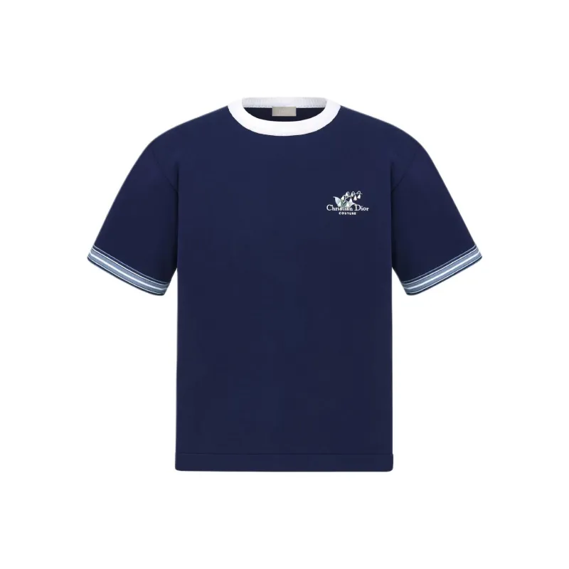 DIOR T Shirts Men Blue-0