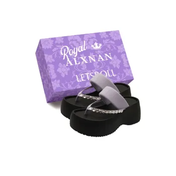 Alxnan Rubber Sole Flip Flops Women's Box