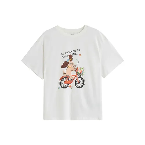 Inman T Shirts Women's Pearl White