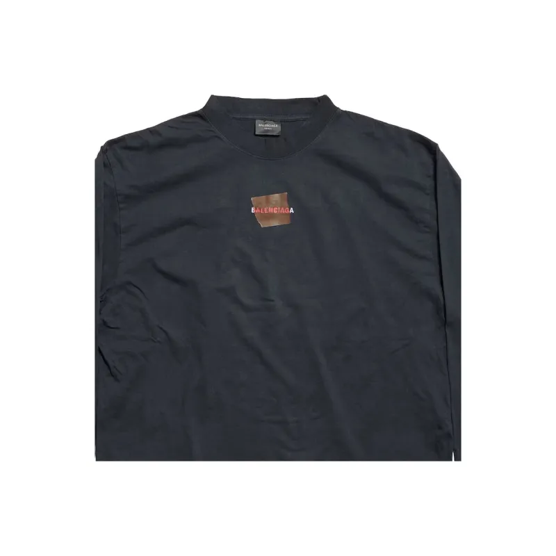 Balenciaga T Shirt Regular Fit Men's Black-2