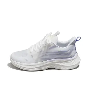 Warrior Breathable, Non Slip And Sweat Wicking Low Top Casual Running Shoes Women's White Purple