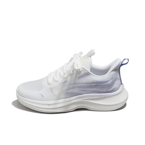 Warrior Breathable, Non Slip And Sweat Wicking Low Top Casual Running shoes where Women's White Purple
