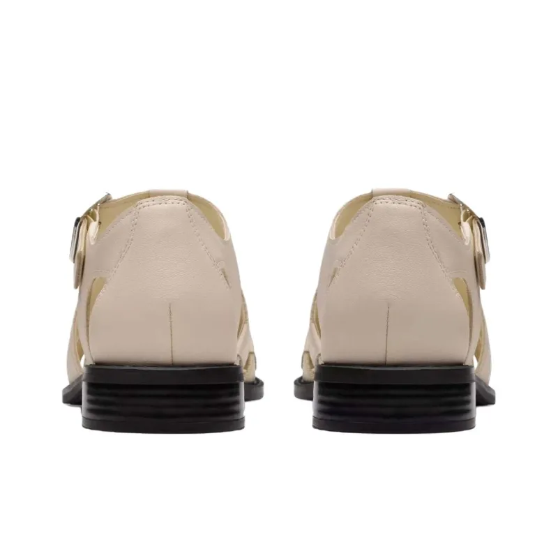Clarks Hana Sun Roman Sandals Women's White-4